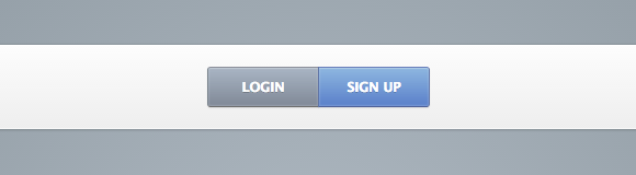 Кнопки Login/Sign up на CSS