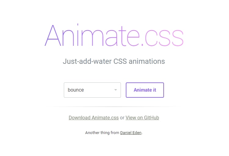 2. Animate CSS