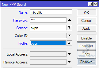 Настройка OpenVPN-сервера на роутерах Mikrotik