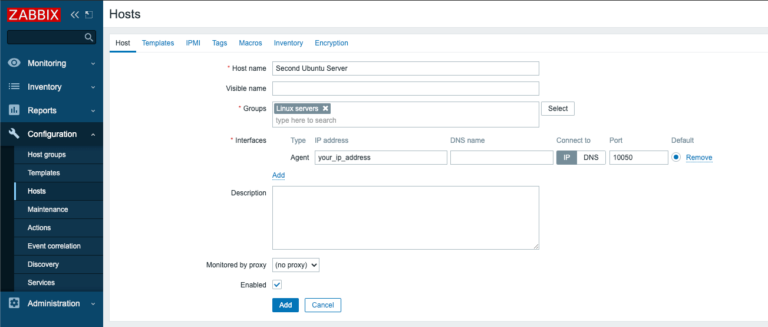 Zabbix установка и настройка на vmware