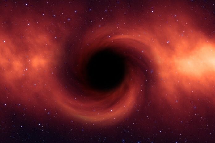 Колеблющаяся черная дыра предсказанная Эйнштейном